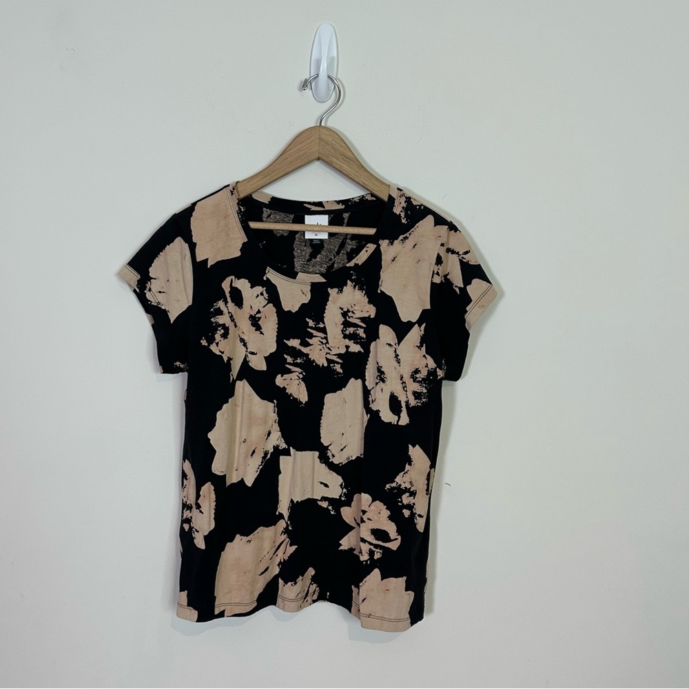 Cabi Women Flash Black And Cream Short Sleeve T S… - image 2